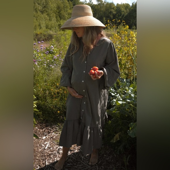 Rudy Jude June button front oversized midi dress - Picture 2 of 8